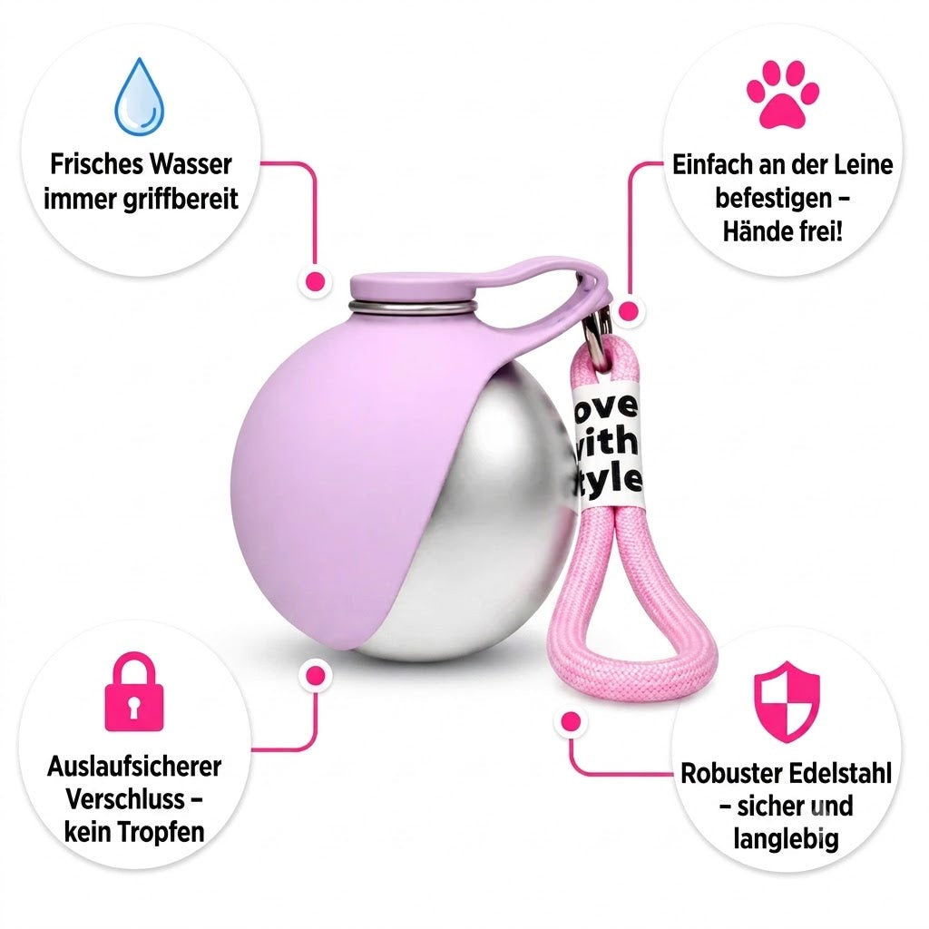 Hunde 2 in 1 Wsser flasche